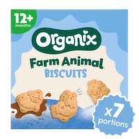 Organix Farm Animal Biscuits Toddler Snacks 100g 12 months+