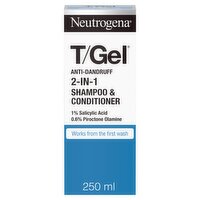 Neutrogena T/Gel Anti-Dandruff 2-in-1 Shampoo & Conditioner 250ml