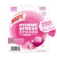 Harpic Hygienic & Fresh Sticker Serene Sunset Toilet Freshener