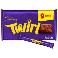 Cadbury Twirl Milk Chocolate 9 Pack Multipack 193.5 g