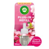 Air Wick Cherry Blossom & Raspberry Plug-in Single Refill 19ml. Lasts up to 100 days. Air Freshener.