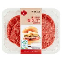 Dunnes Stores Irish Beef Quick Fry Burgers 400g