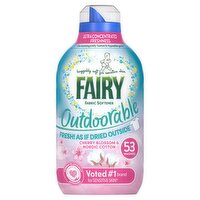 Fairy Outdoorable Fabric Conditioner, 53 Washes, 742ml Cherry Blossom & Nordic Cotton