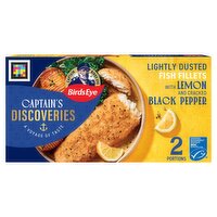 Birds Eye Lightly Dusted Fish Fillets with Lemon and Cracked Black Pepper 280g