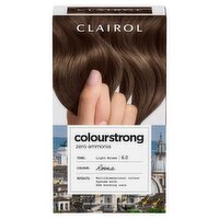 Clairol Colour Strong Permanent Hair Dye 6.0 Light Brown