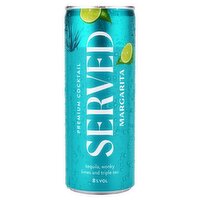 Served Margarita Premium Cocktail 250ml