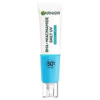Garnier Daily UV Niacinamide, BHA & AHA, Invisible + Matte - Anti-Imperfection Fluid SPF50+, 40ml