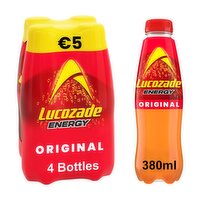Lucozade Energy Drink Original 4x380ml PMP €5