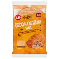 Snacksters Chicken & Mushroom Slice 150g