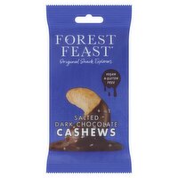 Forest Feast Salted Dark Chocolate Cashews 40g