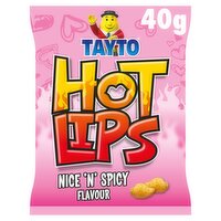Tayto Hot Lips Nice 'N' Spicy Flavour 40g
