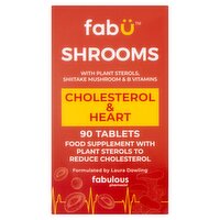 Fabü Shrooms Cholesterol & Heart 90 Tablets 55g