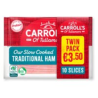 Carroll's of Tullamore 10 Traditional Ham Slices 2 x 80g