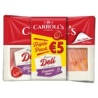 Carroll's of Tullamore 15 Original Deli Crumbed Ham Slices 3 x 80g