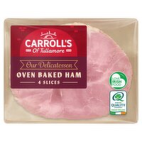Carroll's of Tullamore Delicatessen Oven Baked Sliced Ham 130g