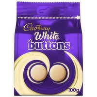 Cadbury White Chocolate Buttons Bag 100g