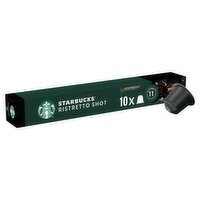 STARBUCKS® Ristretto Shot by NESPRESSO Coffee Pods, Dark Roast, 57g box of 10