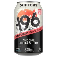 -196 Grapefruit Vodka, Soda & Shochu Pre- Mixed Ready To Drink Can 330ml