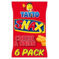 Tayto Snax Potato Puffs Cheese & Onion Flavour 6 x 17g