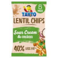 Tayto Lentil Chips Sour Cream & Onion Flavour 5 x 20g