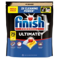 Finish Ultimate All In One Dishwasher Tablets Lemon - 75 Tabs