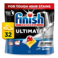 Finish Ultimate All In One Dishwasher Tablets Lemon - 32 Tabs
