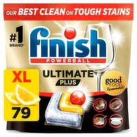 Finish Ultimate Plus All In One Dishwasher Tablets Lemon - 79 Tabs