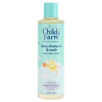 Childs Farm Baby Tear-free Shampoo & Body Wash 250ml Baby Soft Scent for Newborns & Sensitive Skin