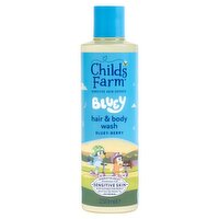 Childs Farm Bluey Hair & Body Wash 250ml Gentle Tear-free Formula for Kids, Babies & Sensitive Skin