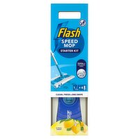 Flash Speedmop Floor Cleaner Starter Kit (1 Mop + 6 Wet Refills)
