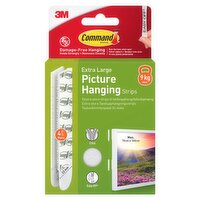 Command Brand Extra Large Picture Hanging Strips 4 Pairs