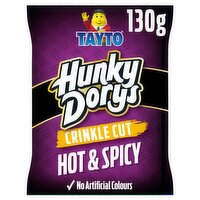 Tayto Hunky Dorys Crinkle Cut Hot & Spicy Flavour Potato Crisps 130g