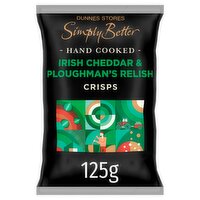 Dunnes Stores Simply Better Hand Cooked Irish Cheddar & Ploughman's Relish Crisps 125g