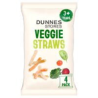 Dunnes Stores Veggie Straws 3+ Years 48g (4x 12g)