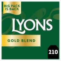 Lyons Gold Blend 210 Biodegradable Tea Bags 609g