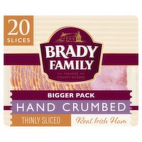 Brady Family 20 Thinly Sliced Real Irish Ham Slices 165g
