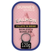 Dunnes Stores Salmon Fillets in Brine 120g