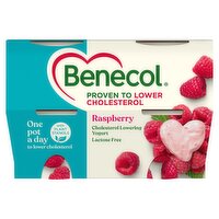 Benecol Raspberry Cholesterol Lowering Yogurt 4x115 (460g)