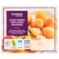Dunnes Stores 8 Battered Popcorn Prawns 120g