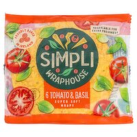 Simpli Wraphouse Tomato & Basil Super Soft Wraps 370g