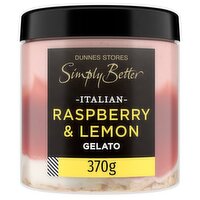 Dunnes Stores Simply Better Italian Raspberry & Lemon Gelato 370g
