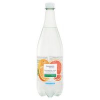 Dunnes Stores Orange & Pink Grapefruit Flavoured Sparkling Irish Spring Water Drink 1L