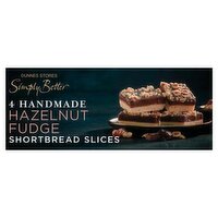 Dunnes Stores Simply Better 4 Handmade Hazelnut Fudge Shortbread Slices 165g