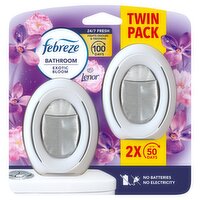 Febreze Bathroom Continuous Air Freshener Exotic Bloom 2Ct