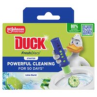 Duck Toilet Fresh Disc Holder & Refill Lime 36ml