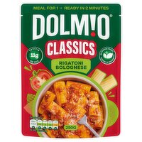 Dolmio Classics Rigatoni Bolognese Microwave Instant Pasta Meal 250g