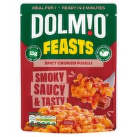 Dolmio Feasts Spicy Chorizo Fusilli Microwave Instant Pasta Meal 250g
