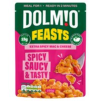 Dolmio Feasts Spicy Mac & Cheese Microwave Instant Pasta Meal 250g