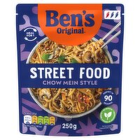 Bens Original Street Food Chinese Chow Mein Microwave Instant Noodles Meal 250g