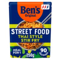 Ben's Original Street Food Thai Stir Fry Microwave Instant Noodles Meal 250g